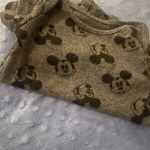 Disney Gray and Black Mickey Mouse Kids One Piece